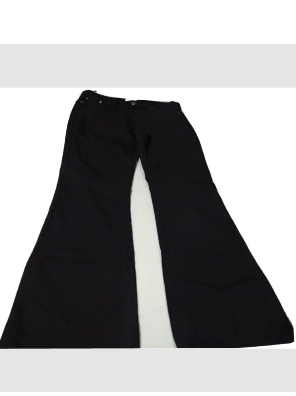 Boston Proper Boot Cut Flare Black Denim Pants 12